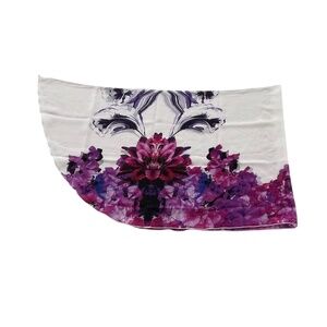 Dolcessa Bikini Cover Up Sarong Skirt OS Mirrored Floral Mini Swimming Resort